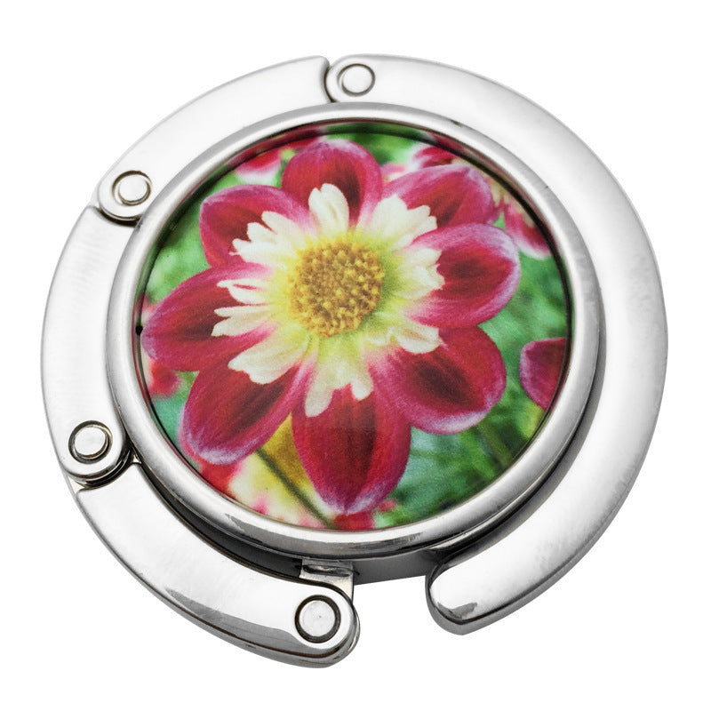 Creative Folding Round Ceramic Hanging Bag Hook