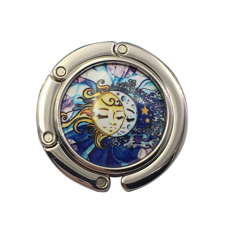 Creative Folding Round Ceramic Hanging Bag Hook
