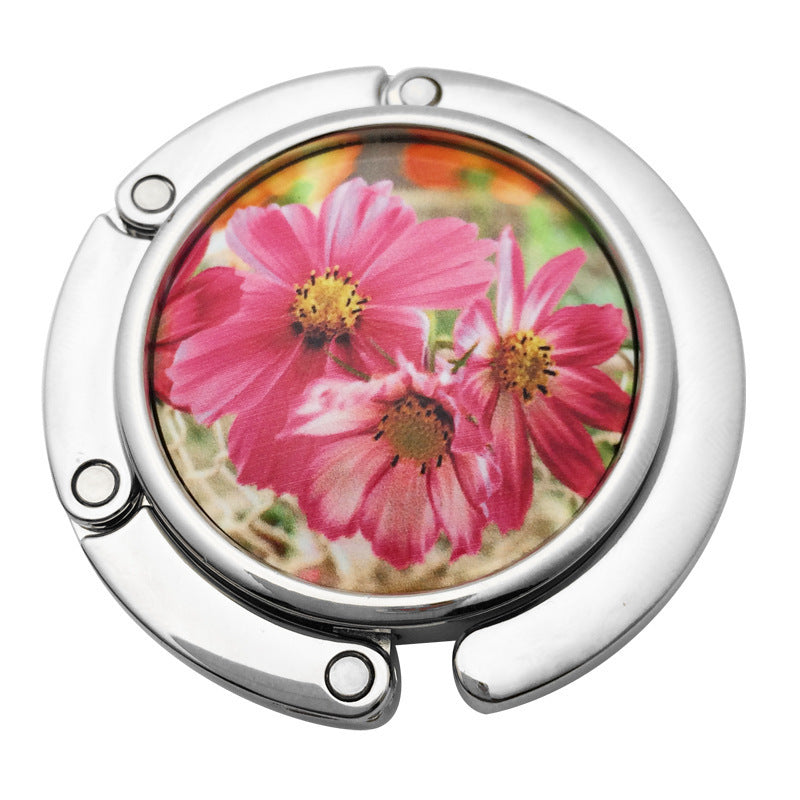 Creative Folding Round Ceramic Hanging Bag Hook