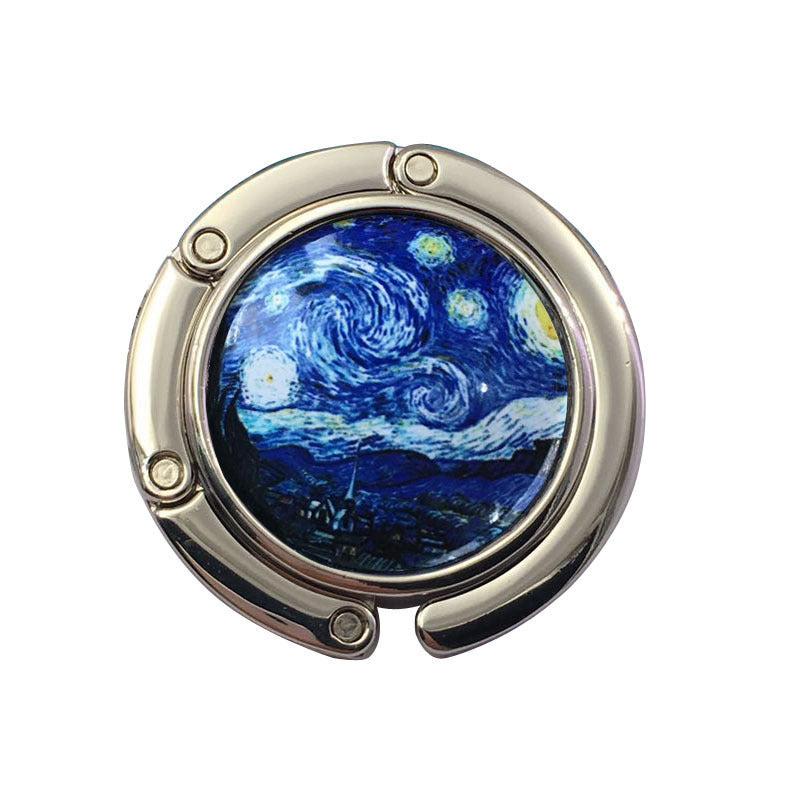 Creative Folding Round Ceramic Hanging Bag Hook