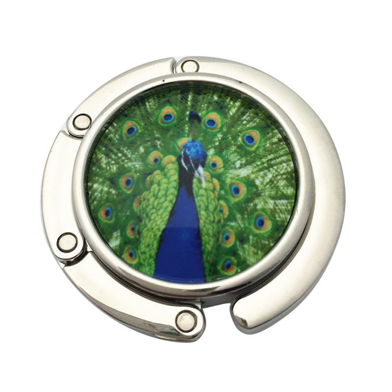 Creative Folding Round Ceramic Hanging Bag Hook