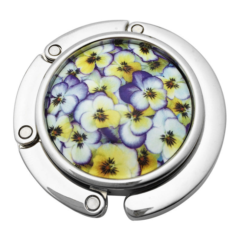 Creative Folding Round Ceramic Hanging Bag Hook