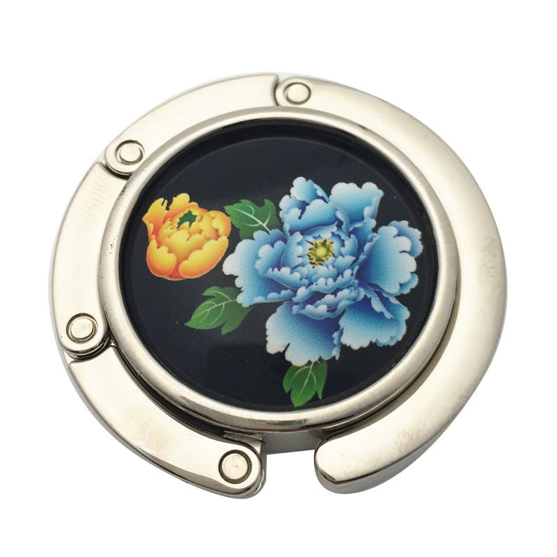 Creative Folding Round Ceramic Hanging Bag Hook