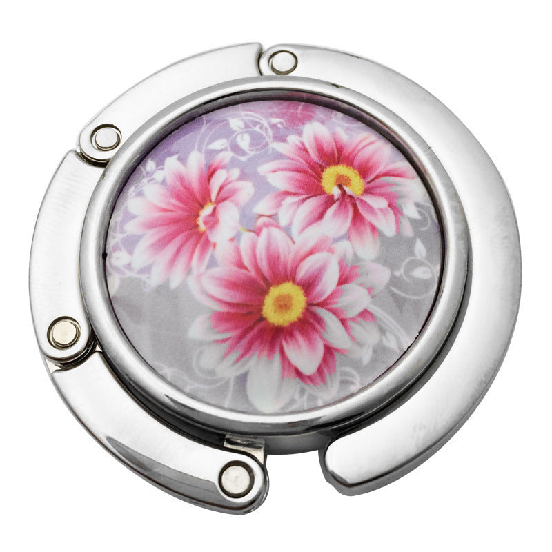 Creative Folding Round Ceramic Hanging Bag Hook