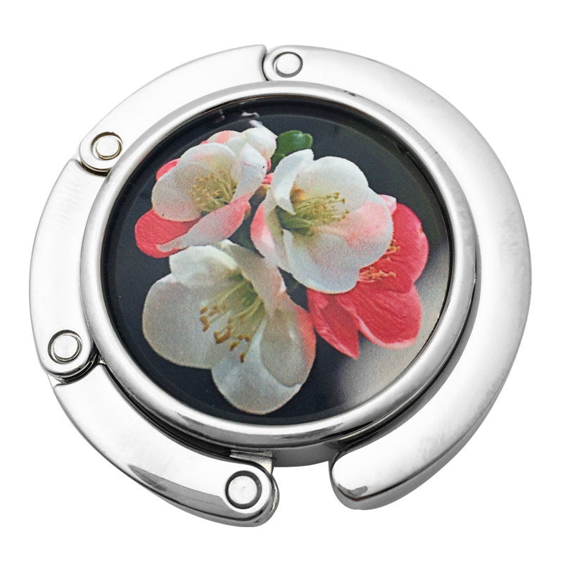 Creative Folding Round Ceramic Hanging Bag Hook