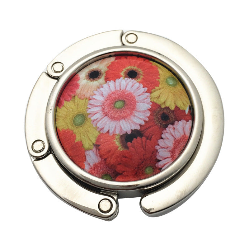 Creative Folding Round Ceramic Hanging Bag Hook