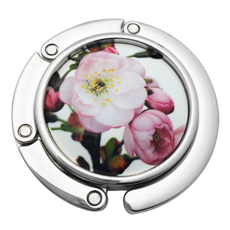 Creative Folding Round Ceramic Hanging Bag Hook