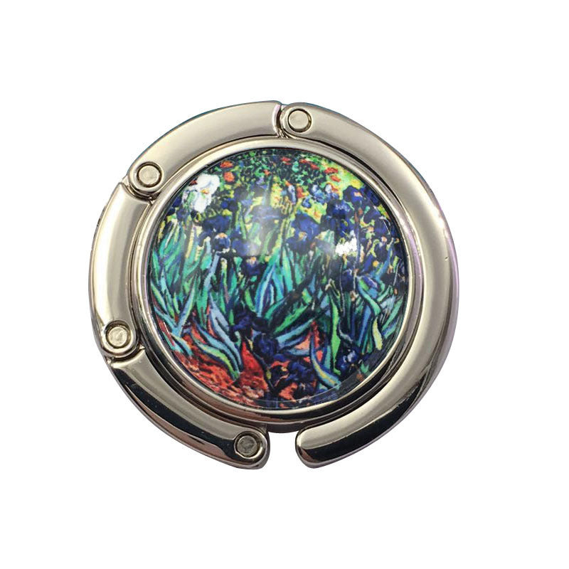 Creative Folding Round Ceramic Hanging Bag Hook