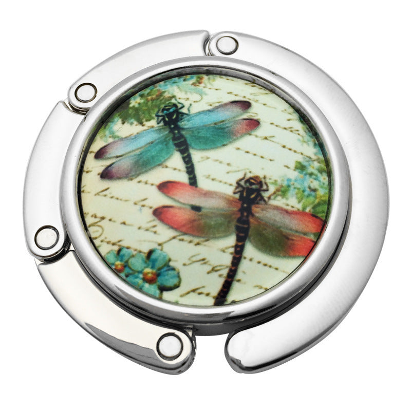 Creative Folding Round Ceramic Hanging Bag Hook