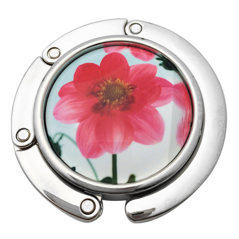 Creative Folding Round Ceramic Hanging Bag Hook