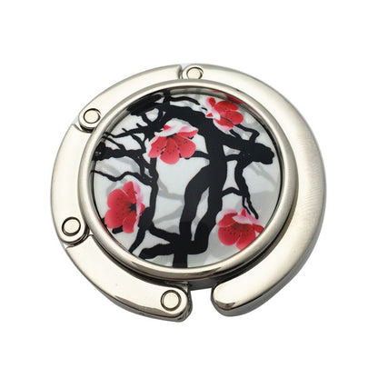 Creative Folding Round Ceramic Hanging Bag Hook