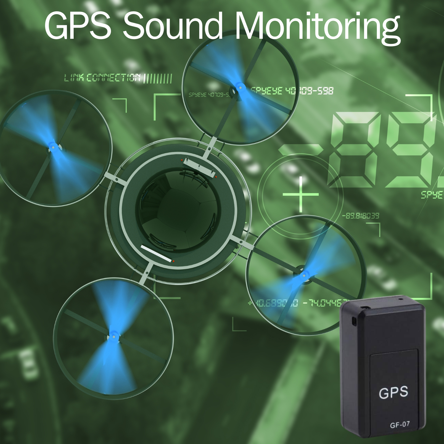 Mini GPS Tracker Sound Monitoring