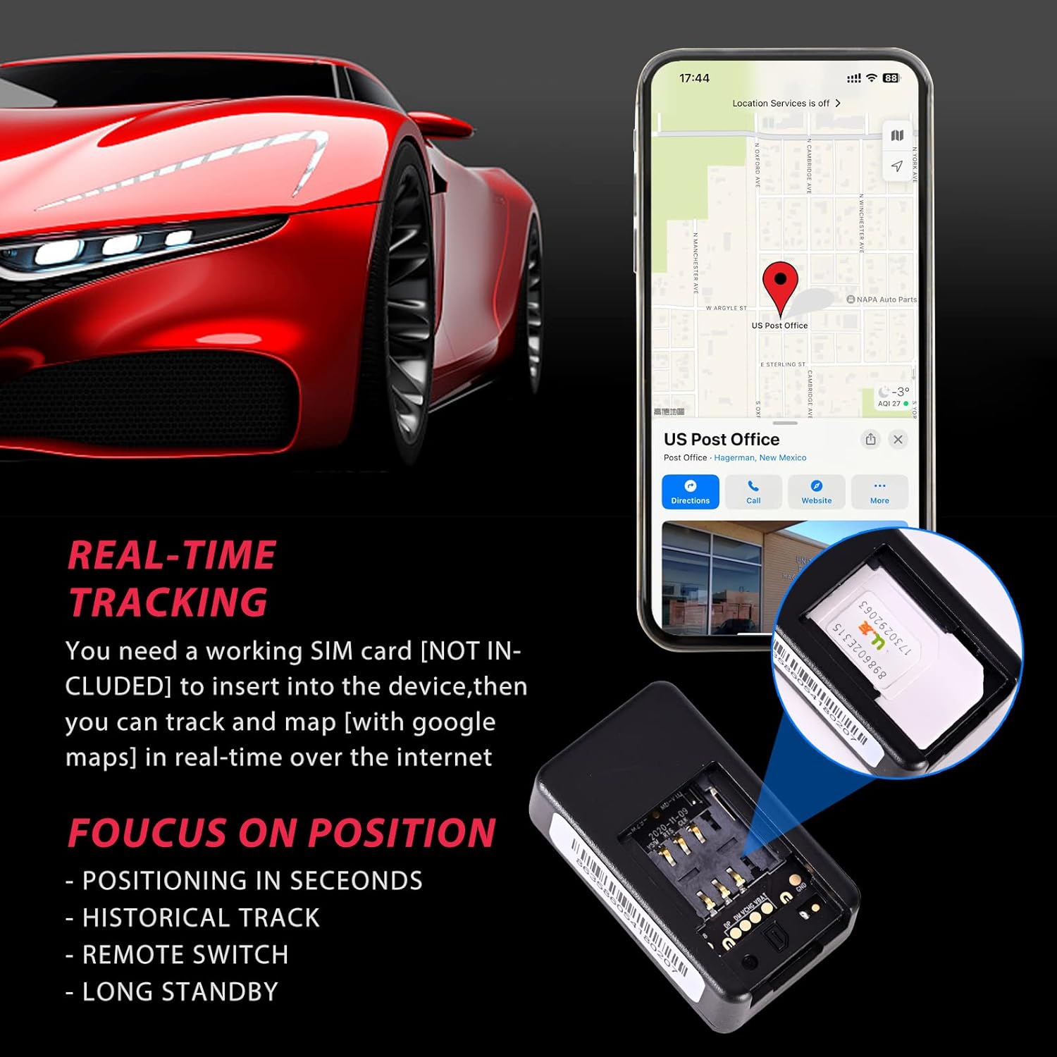 Mini GPS Tracker SIM
