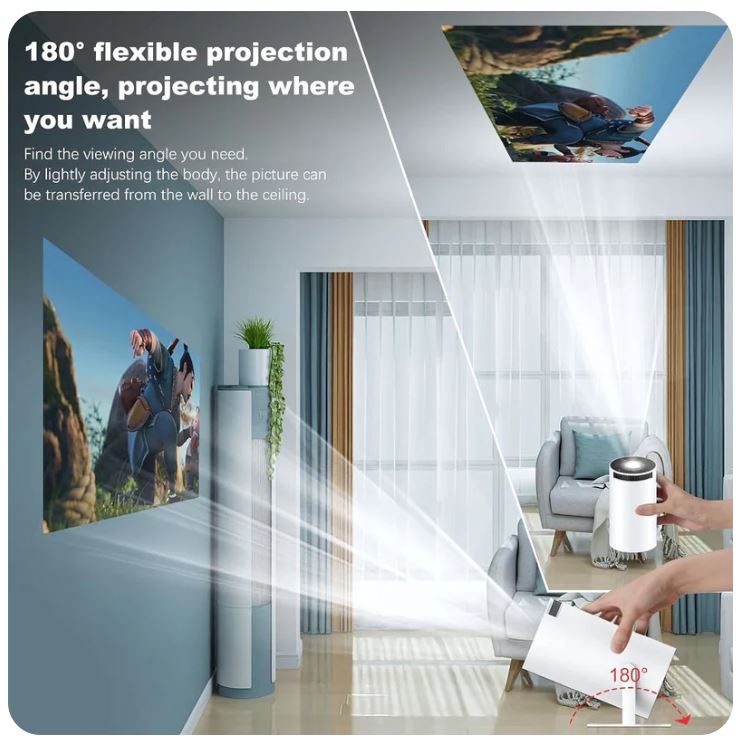 mini projector pro projector short throw 4k home theater screen video LCD android smart hy300 portable projectors Outdoors Mini Video Projector Home Theater Portable 130inch Screen Projection Display WIFI BT HY300 Pro Smart Projectors Mini Projector, Portable Outdoor Home Theater Movie Projector