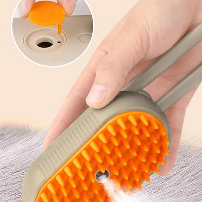 3-in-1 Dog & Cat Steam Hair Brush