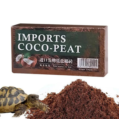 Reptile Coconut Soil Natural Coconut Fiber Substrate Lizard Tortoise Reptile Bedding Soil Reptile Terrarium Bottom Supplies