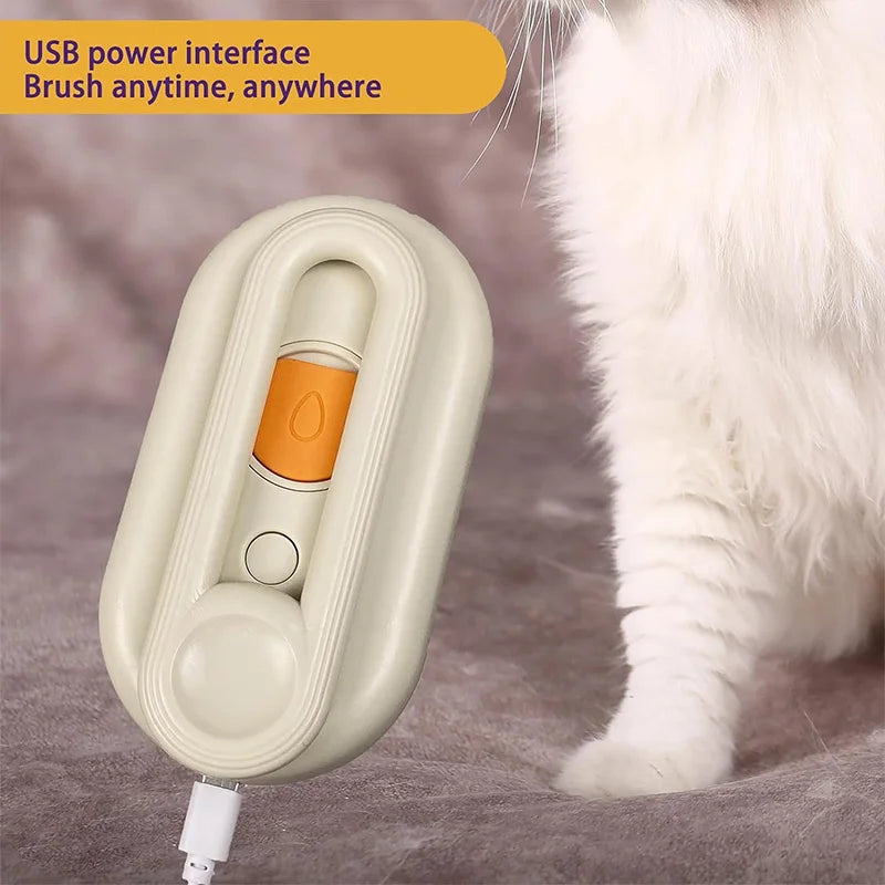 3-in-1 Dog & Cat Steam Hair Brush