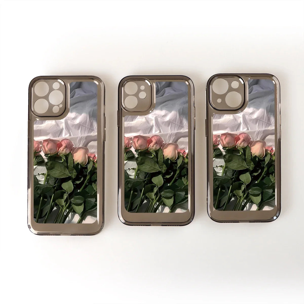 Pink Roses Clear Case for iPhone 16