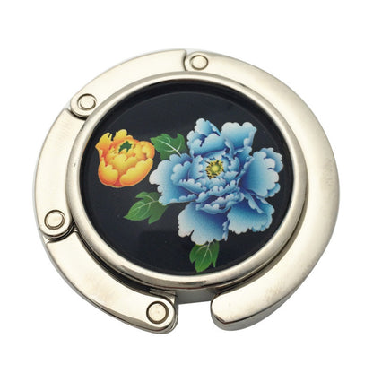 Creative Folding Round Ceramic Hanging Bag Hook