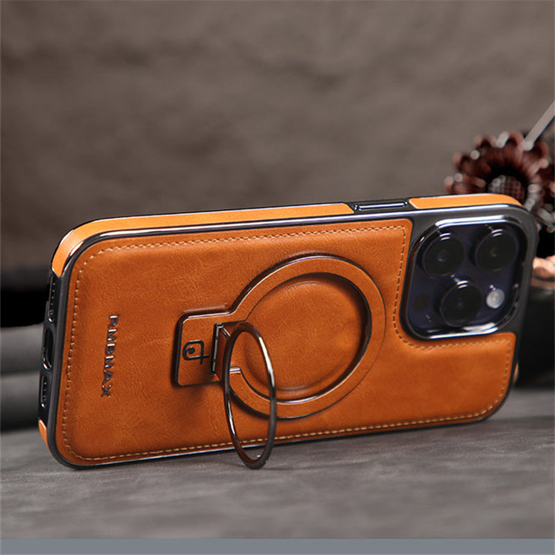 Luxury Leather Shockproof Case for iPhone