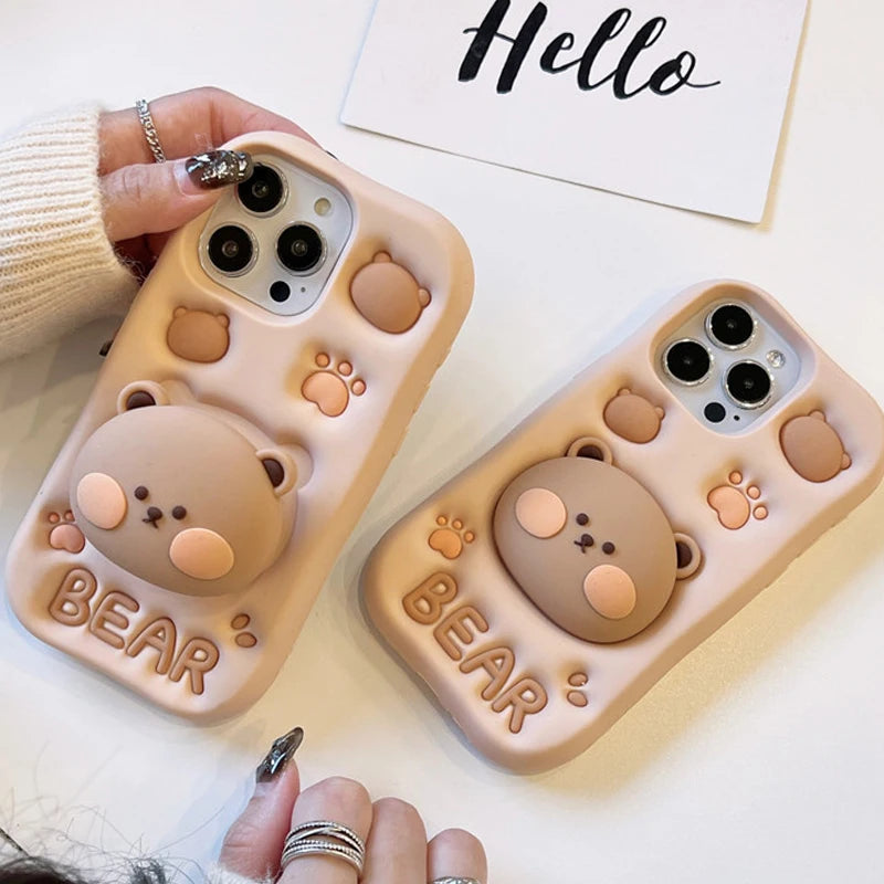 cute bear phone case iphone