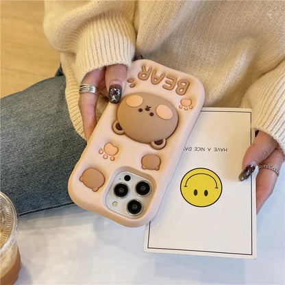 cute bear phone case iphone a