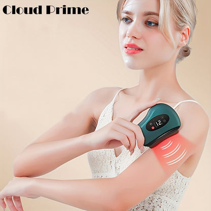 Electric Red Light Photothermal Scraping Device, Electric Bianstone Scraping Board, Lymphatic Dredging Heating Electric Scraping Instrument Massage Tool Valentine's Day Gift