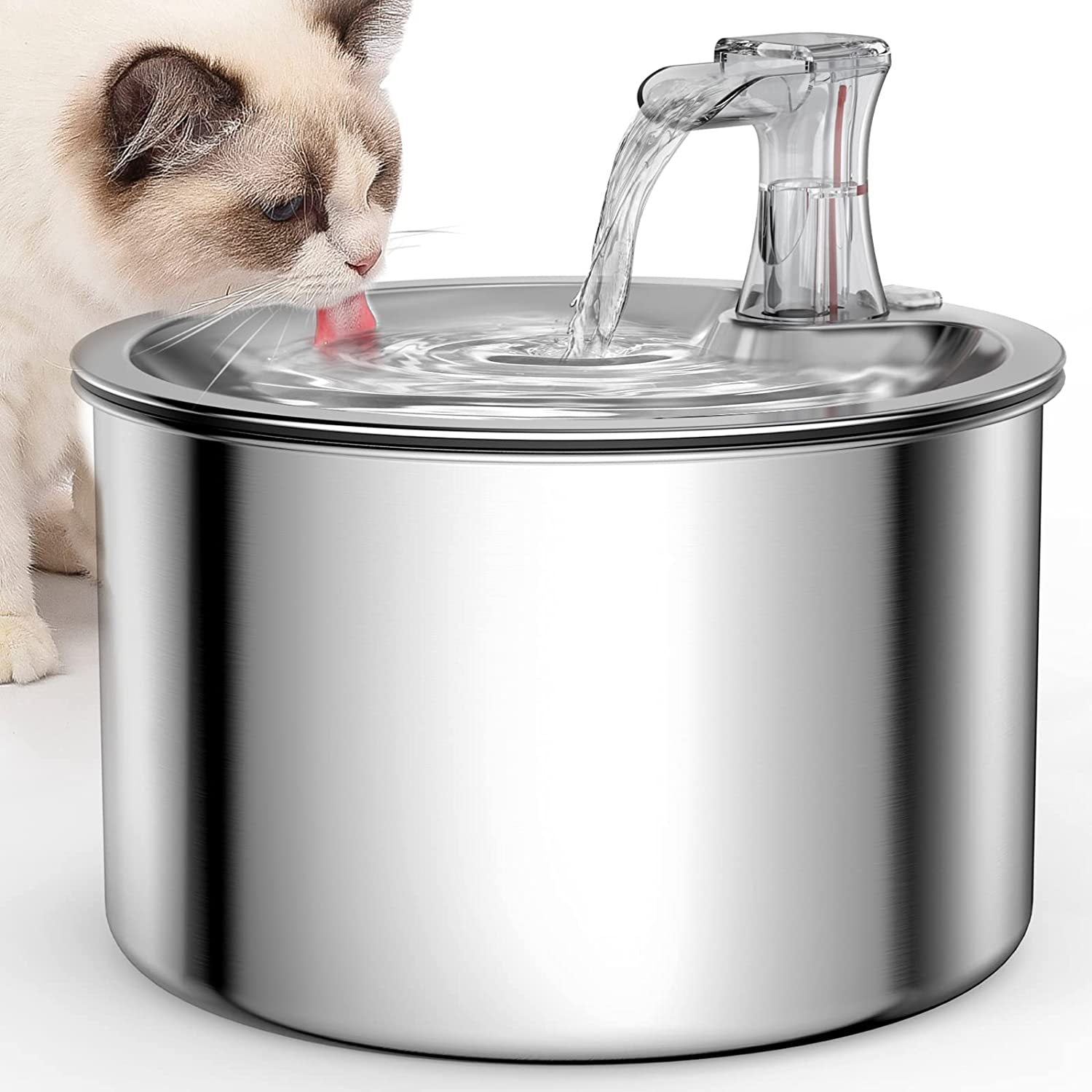 freshflow cat pet water fountain dispenser cat drinking